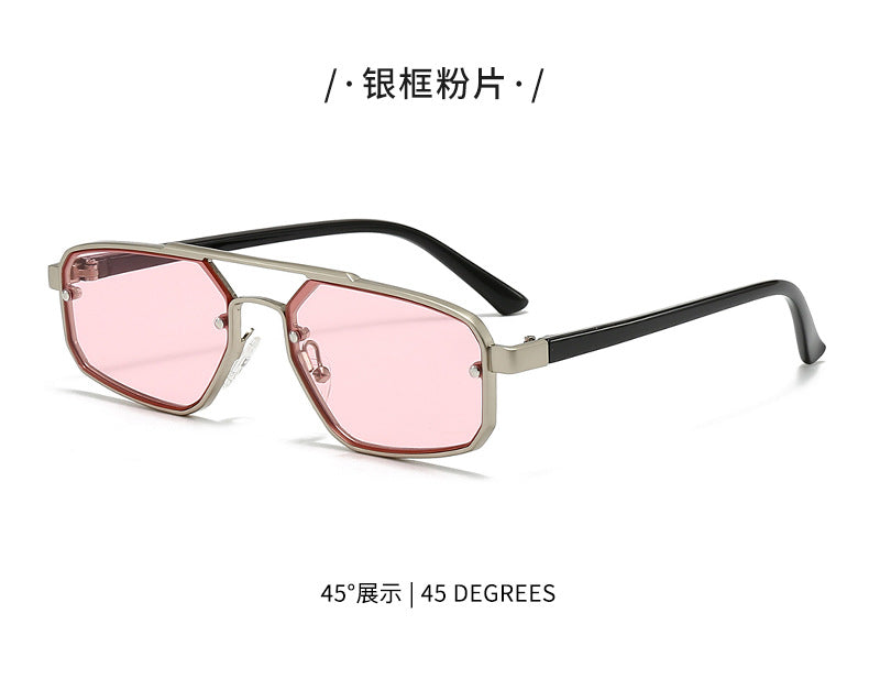Metal Sunglasses New Trendy Cat-Eye Sunglasses for Men and Women