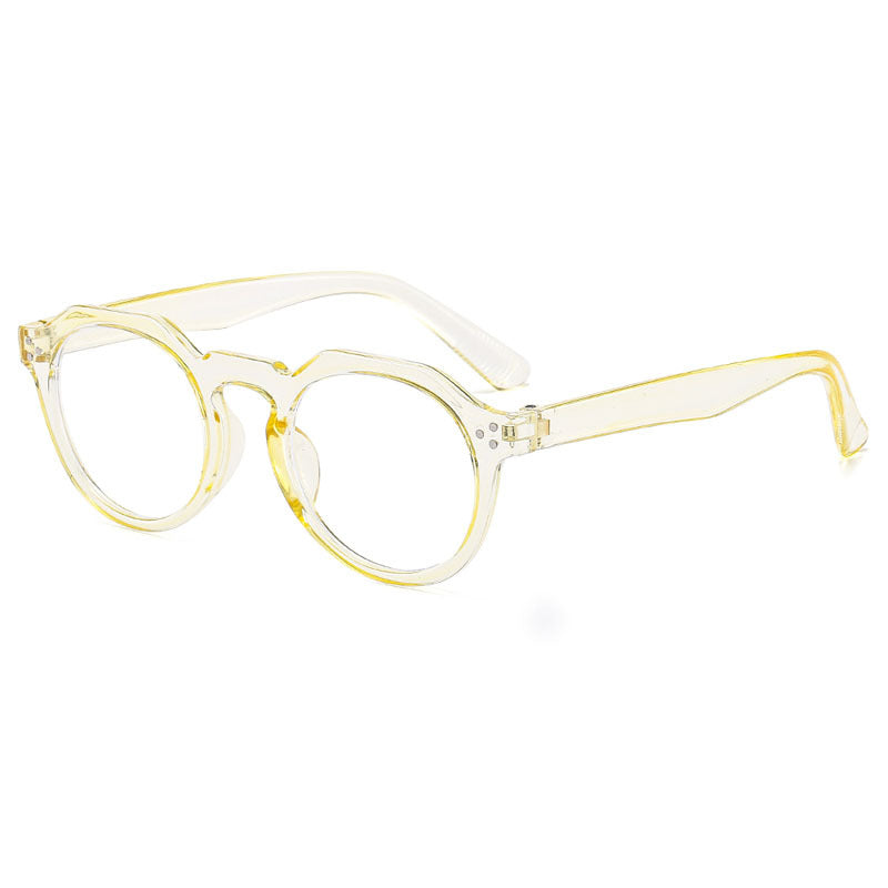 Rice Nail Glasses Frame Jelly Color Fashionable Trendy