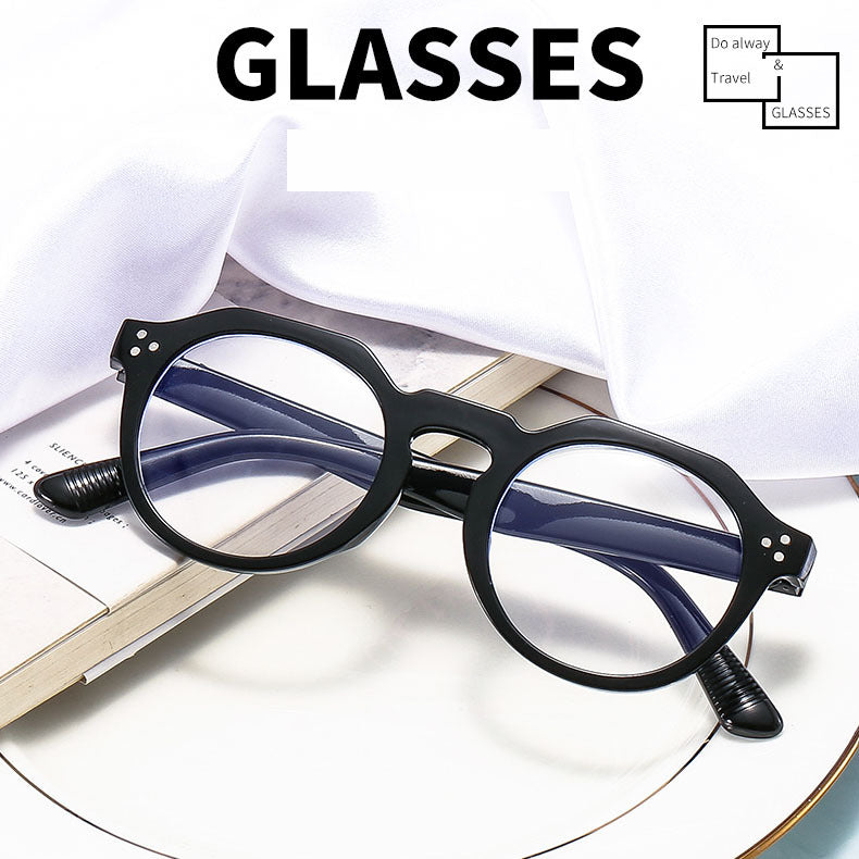 Rice Nail Glasses Frame Jelly Color Fashionable Trendy