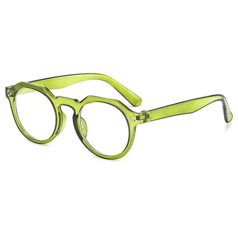 Rice Nail Glasses Frame Jelly Color Fashionable Trendy