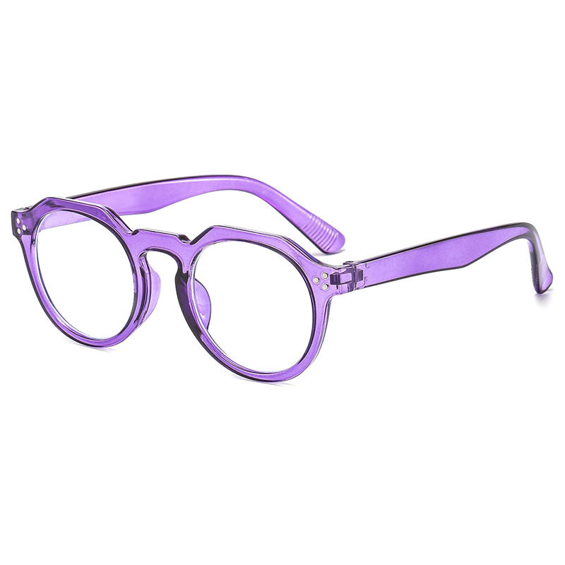 Rice Nail Glasses Frame Jelly Color Fashionable Trendy
