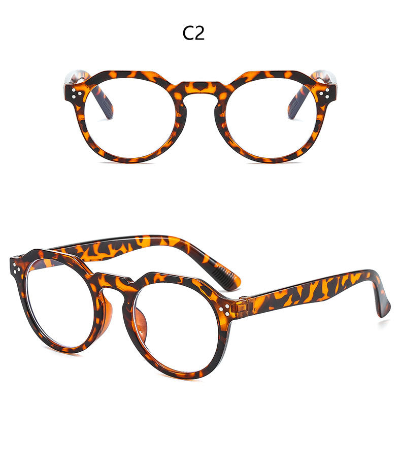 Rice Nail Glasses Frame Jelly Color Fashionable Trendy