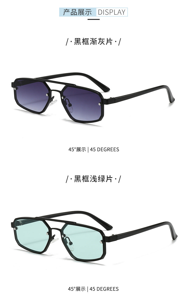 Metal Sunglasses New Trendy Cat-Eye Sunglasses for Men and Women