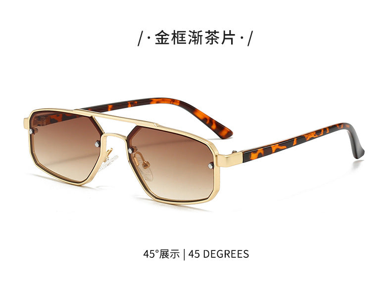 Metal Sunglasses New Trendy Cat-Eye Sunglasses for Men and Women