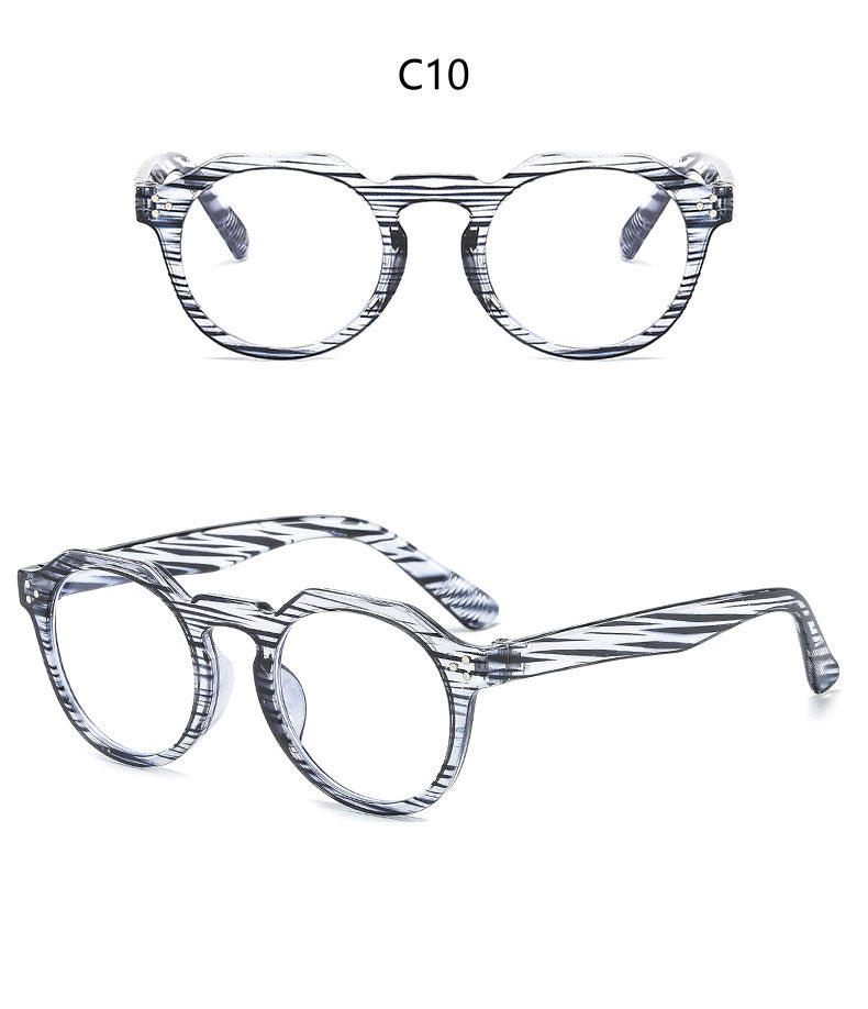 Rice Nail Glasses Frame Jelly Color Fashionable Trendy