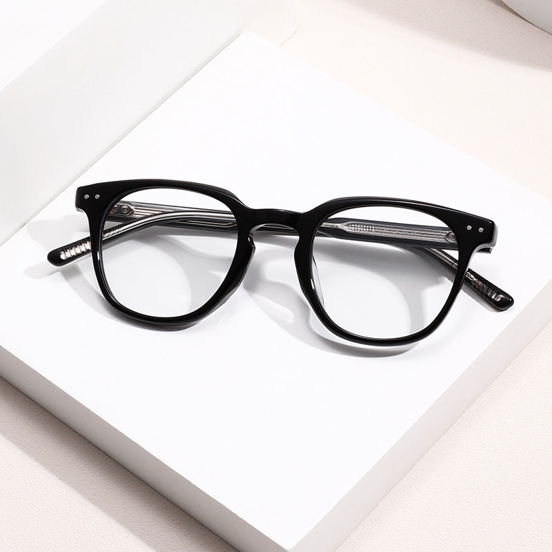 2026 new plate glasses frame black frame without makeup women's tide