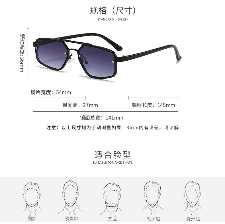 Metal Sunglasses New Trendy Cat-Eye Sunglasses for Men and Women