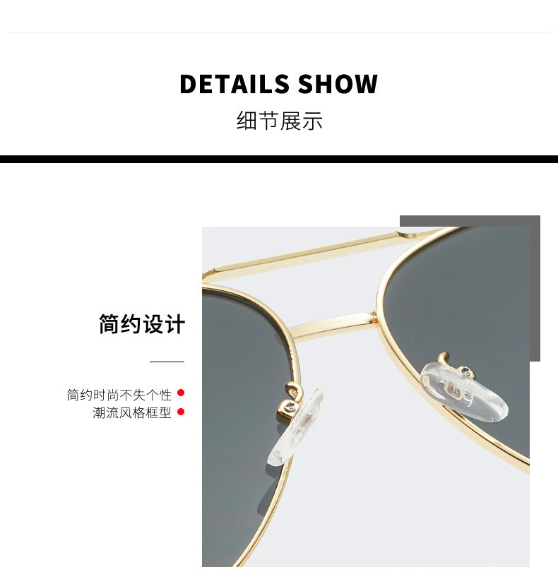 New Metal Sunglasses Men's Fashion