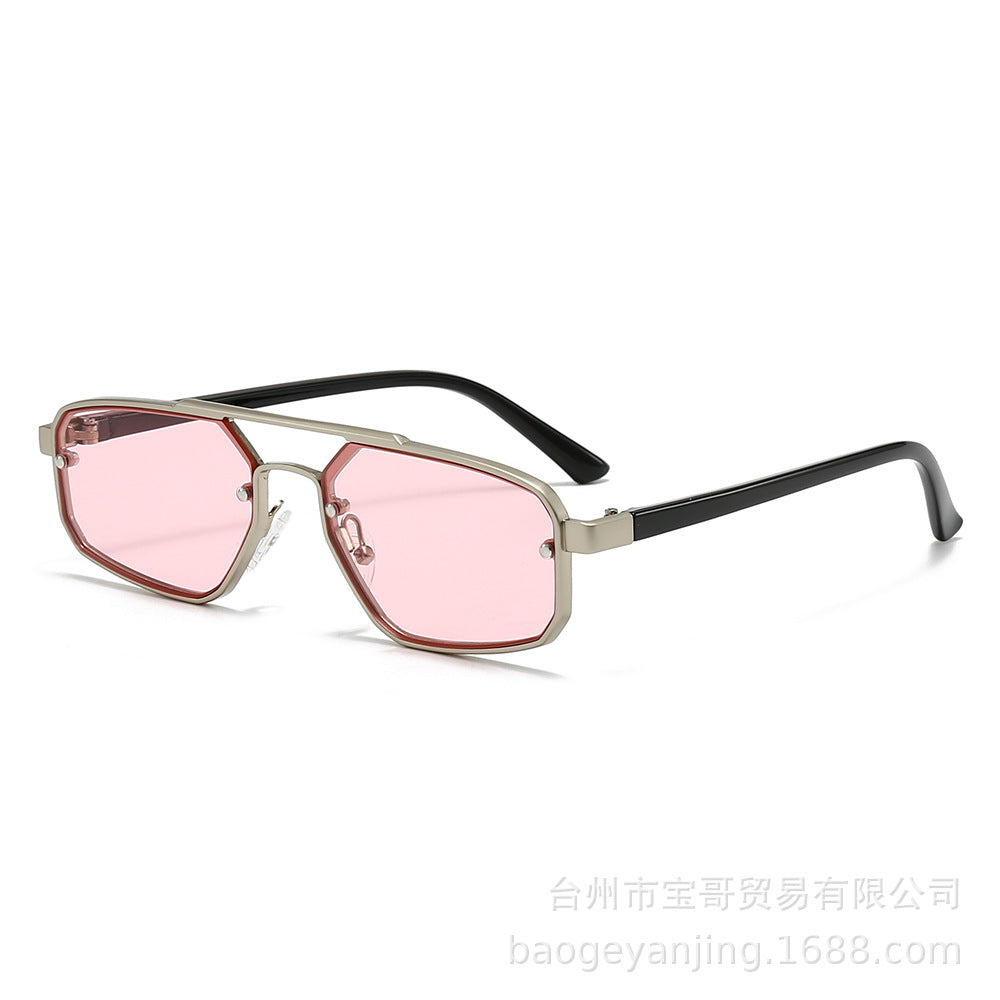 Metal Sunglasses New Trendy Cat-Eye Sunglasses for Men and Women