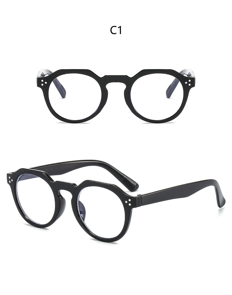 Rice Nail Glasses Frame Jelly Color Fashionable Trendy