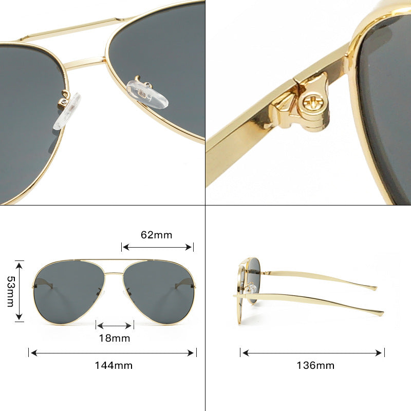 New Metal Sunglasses Men's Fashion
