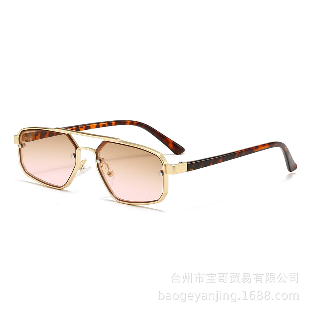 Metal Sunglasses New Trendy Cat-Eye Sunglasses for Men and Women
