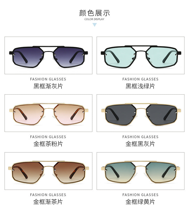 Metal Sunglasses New Trendy Cat-Eye Sunglasses for Men and Women