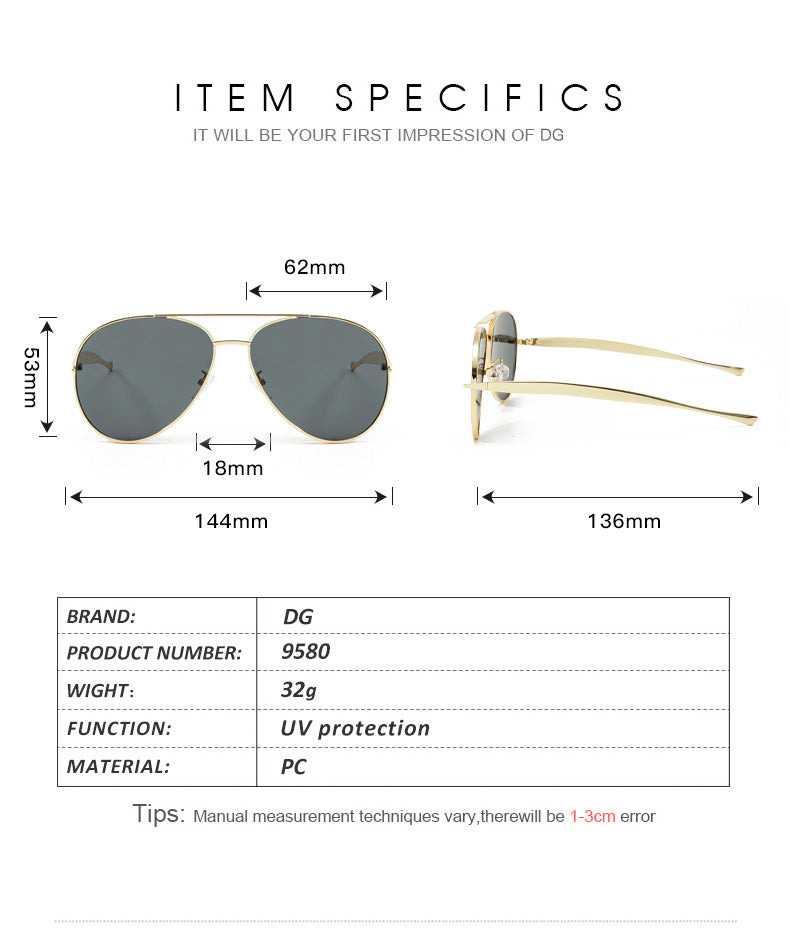 New Metal Sunglasses Men's Fashion