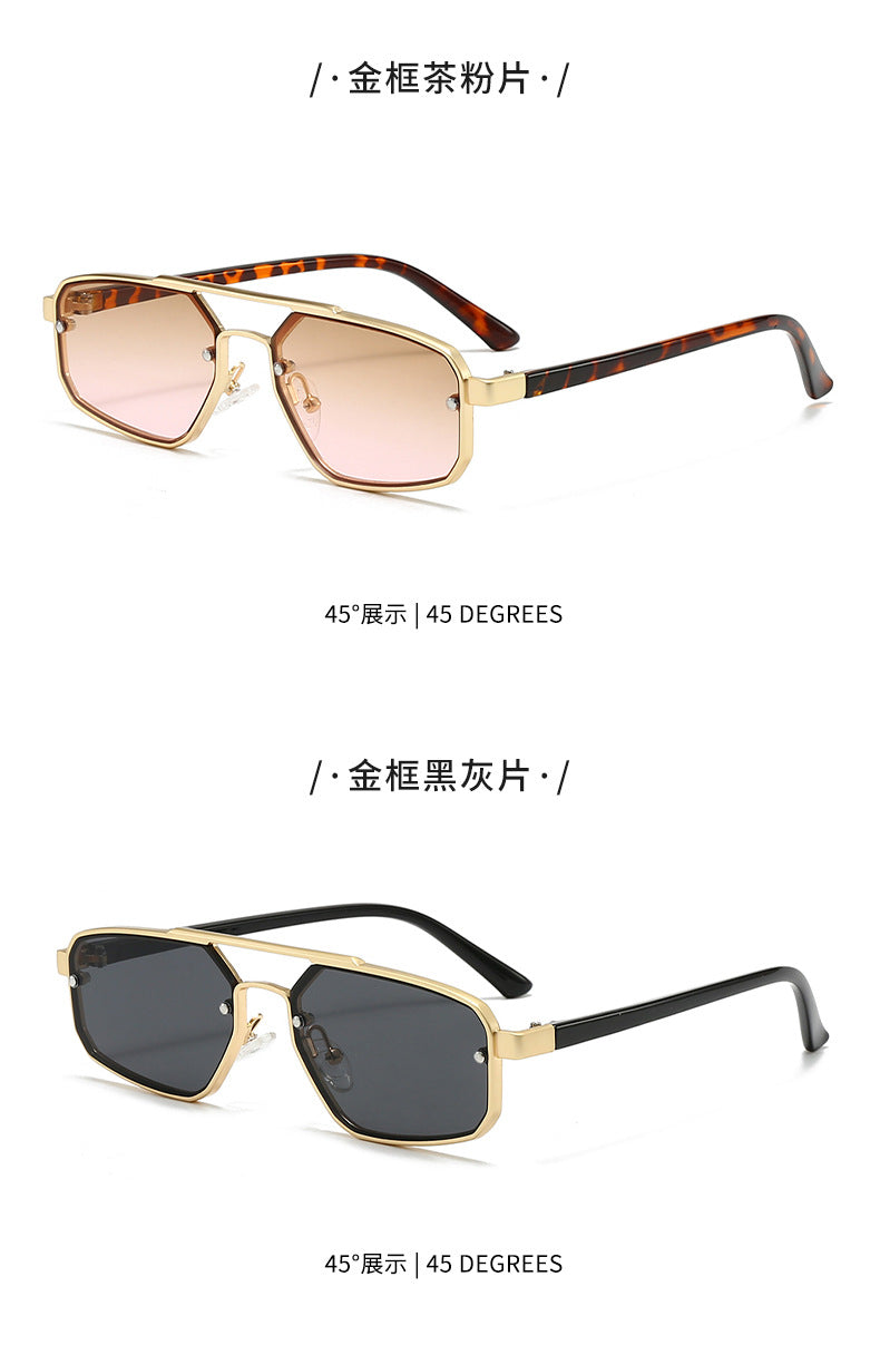Metal Sunglasses New Trendy Cat-Eye Sunglasses for Men and Women